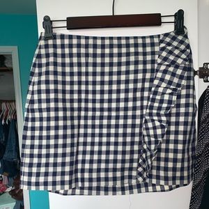 EXPRESS Gingham mini skirt